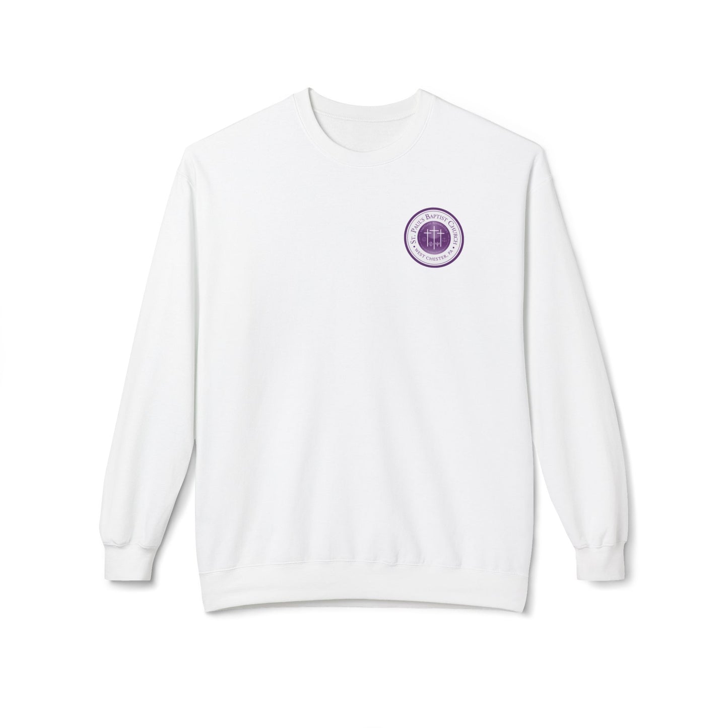 Copy of Minimal Purple Crest Crewneck Sweatshirt
