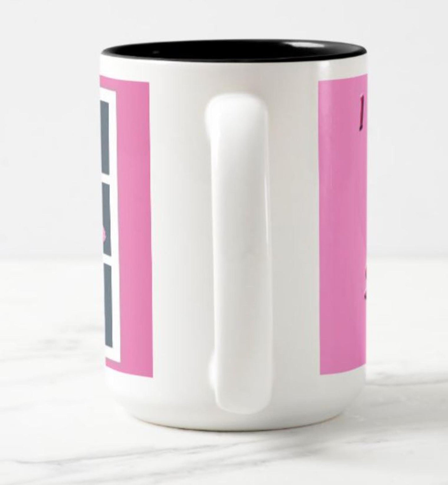 Mug with a special inspirational message for your sister: "I love that you're my sister" and flower image
