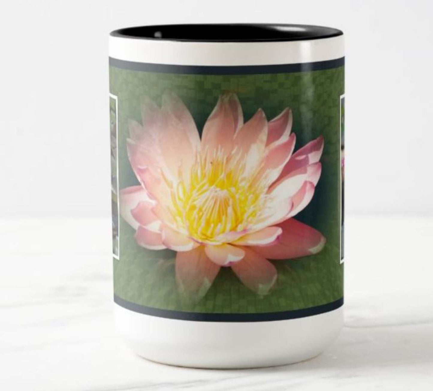 flower lovers mug; gifts for spouse, garden lovers gift, water Lilly mug, gift for friend, gift for florist, floral mug,