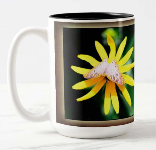 Mug with a inspirational bible scripture; "A Virtuous Woman", and beautiful flower image.