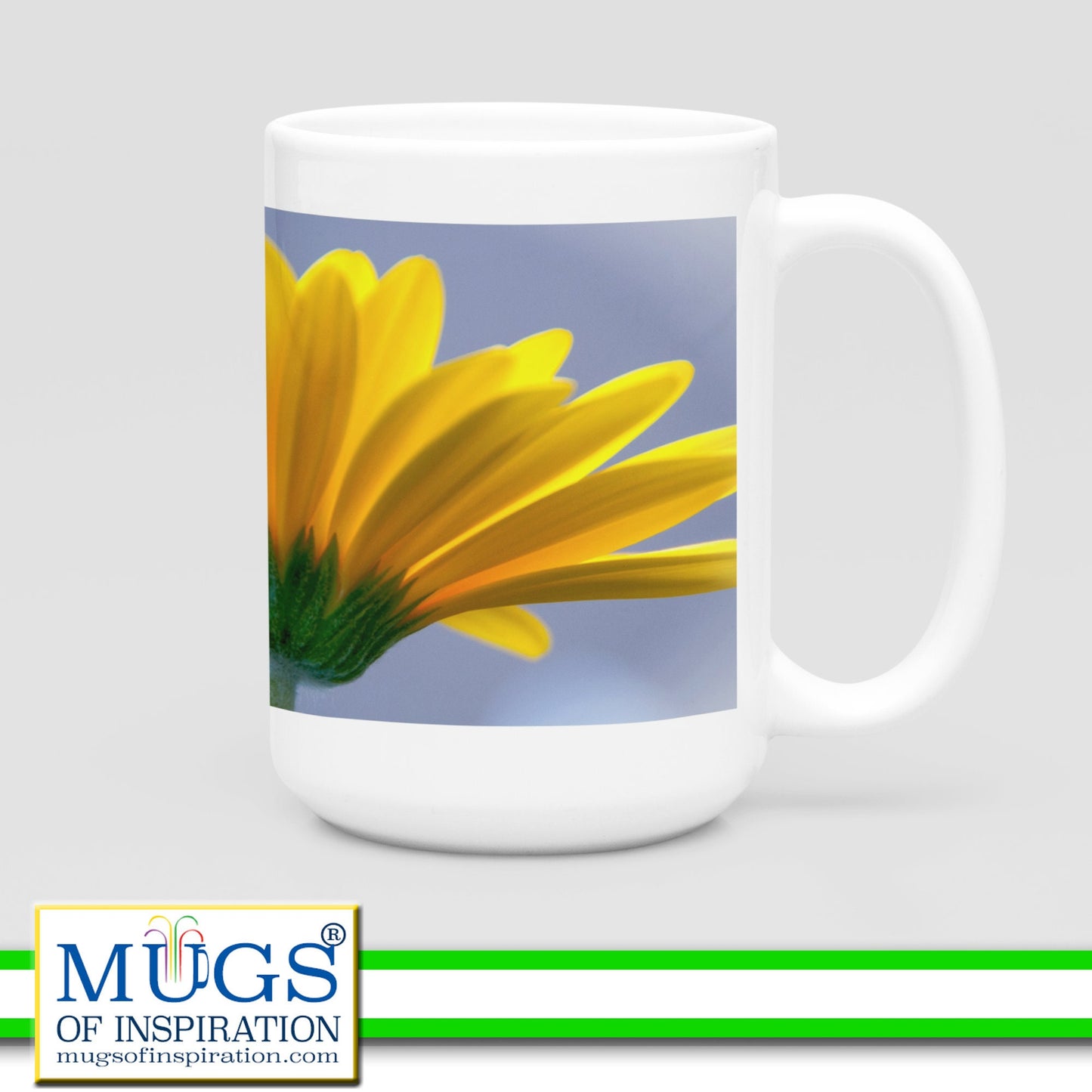 Mug featuring a beautiful Gerber daisy.
