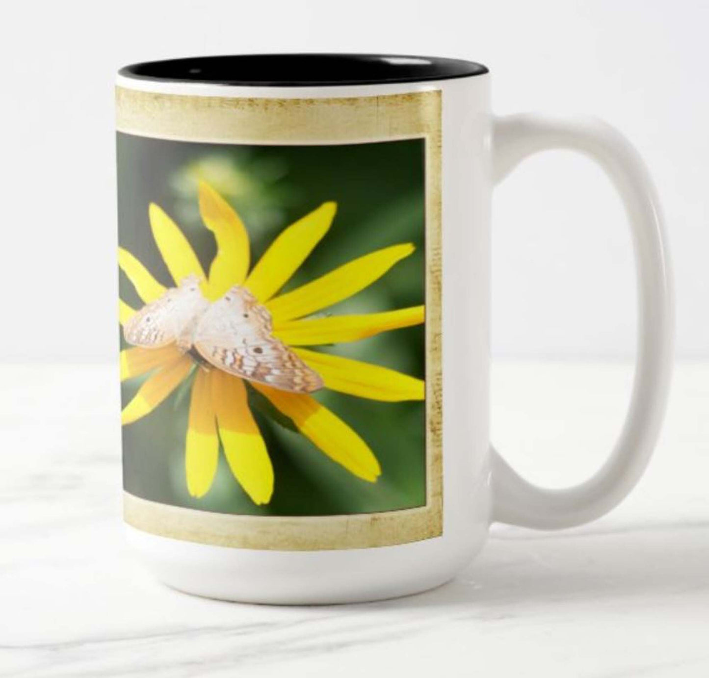 Lovely 15 oz. mug with an inspirational message, bible scripture and fine art photo. Black owned shop. "Give a gift of inspiration"