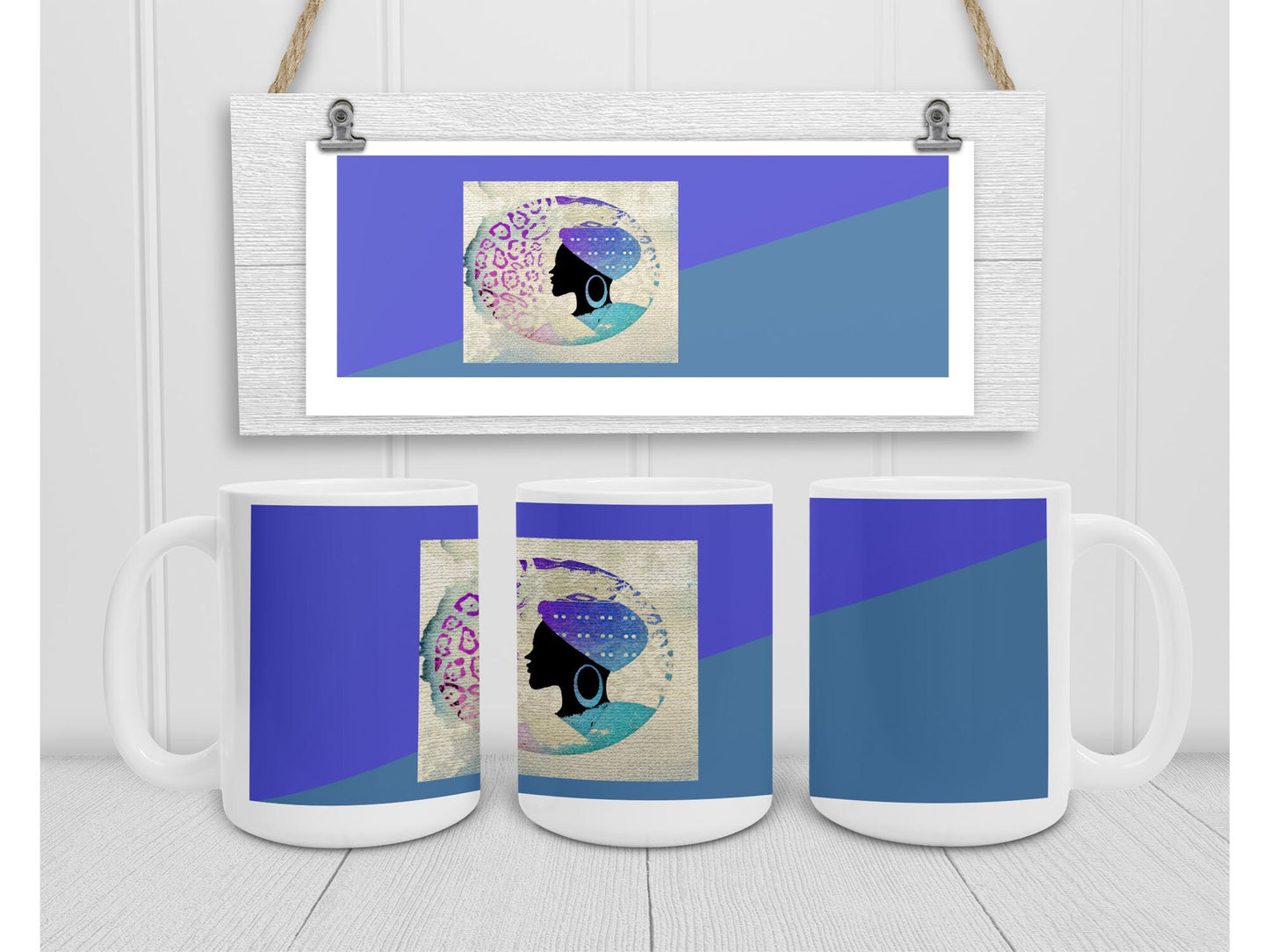 Africana art inspired 15 oz mug
