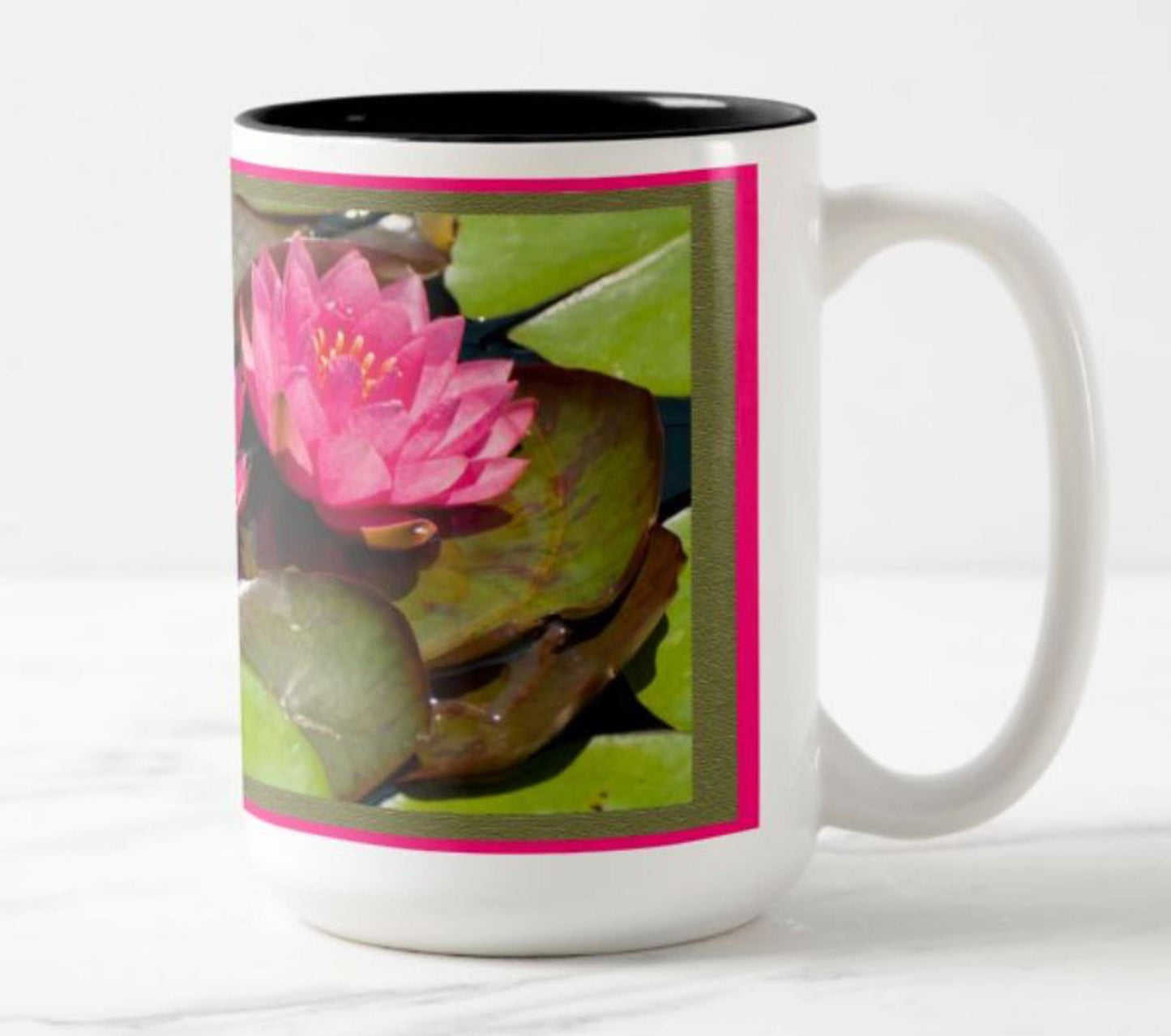 Water Lillies flower mug, floral mug, flower lovers, garden lovers mug, Lilly mug. gift for women, gift for mom, easter gift.