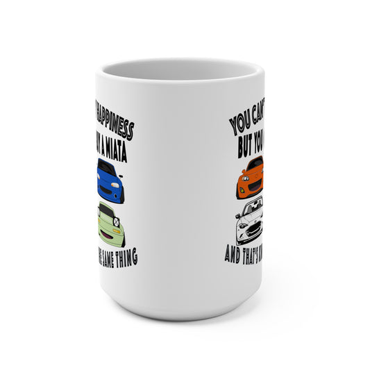 Miata Mug - 15oz Car Lover's Gift, Funny Automotive Cup, Gift for Car Enthusiasts, Birthday, Father's Day, And Coffee Lovers
