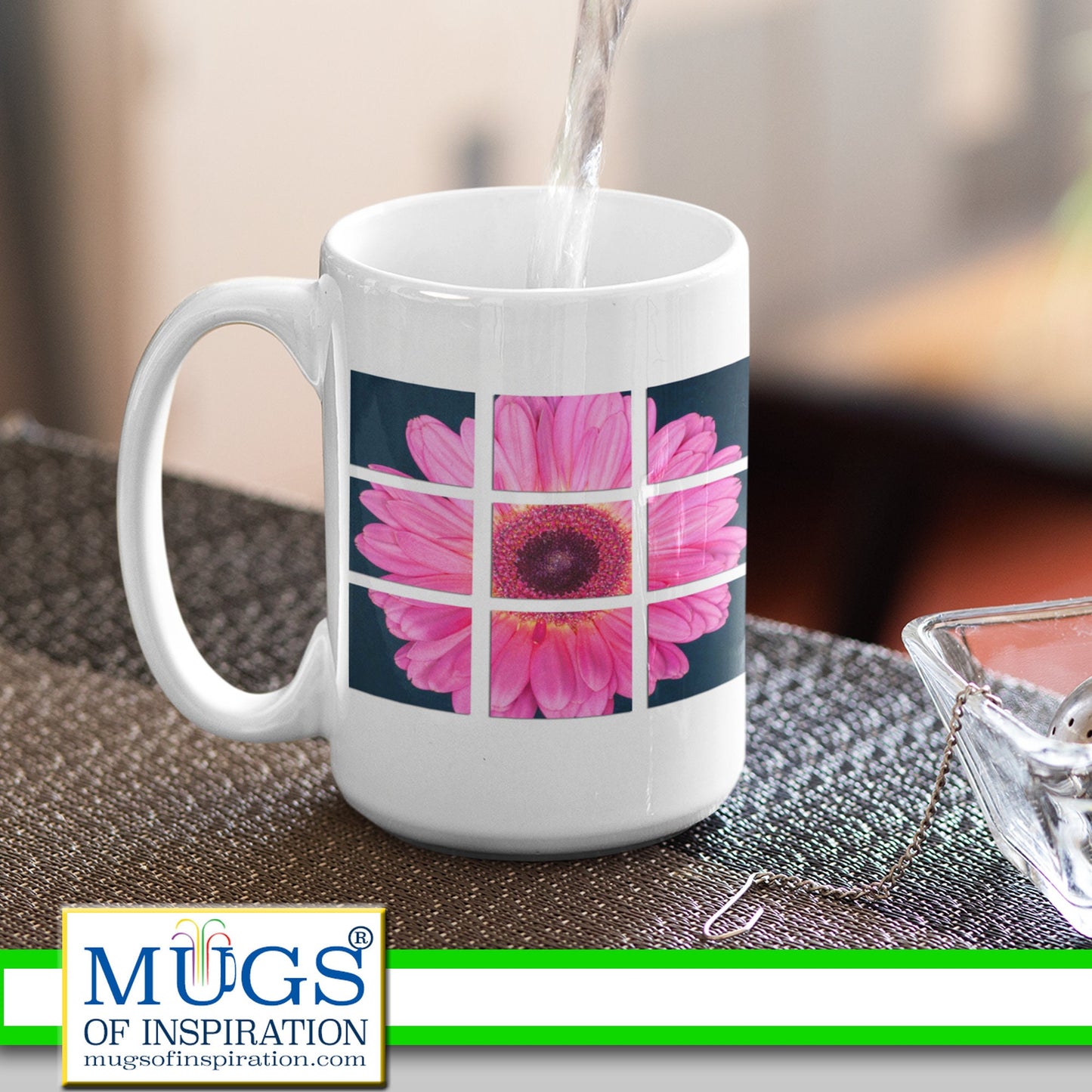 Mug inspirational message, gerber daisy, flower lover, gardener gift, besty gift, besty mug, daisy lover, best friend gift, friendship gift,